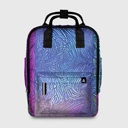 Рюкзак женский Трёхцветные узоры, цвет: 3D-принт