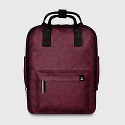 Рюкзак женский Текстура тёмно-красный, цвет: 3D-принт