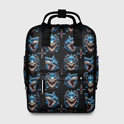 Рюкзак женский Shark - pattern, цвет: 3D-принт