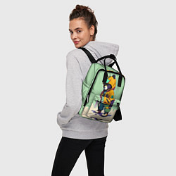 Рюкзак женский Прикольный мишутка - городской стиль, цвет: 3D-принт — фото 2