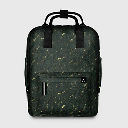 Женский рюкзак Текстура зелёный мрамор