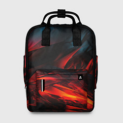 Женский рюкзак Red black abstract