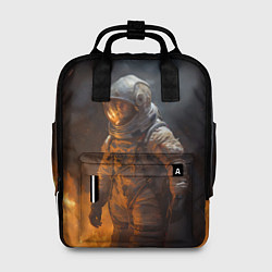 Рюкзак женский Огонь в космосе, цвет: 3D-принт