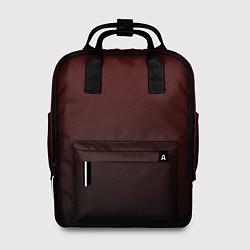 Рюкзак женский Градиент бордово-чёрный, цвет: 3D-принт