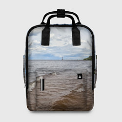 Женский рюкзак Волны на Ладожском озере
