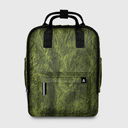 Рюкзак женский Мятая зеленая ткань, цвет: 3D-принт
