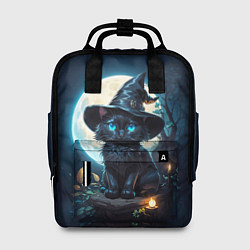 Женский рюкзак Кот ведьмы - Хэллоуин