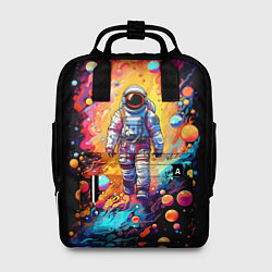 Рюкзак женский Астронавт на прогулке, цвет: 3D-принт