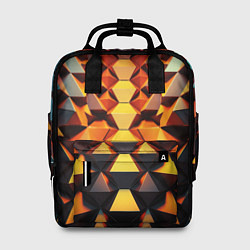 Рюкзак женский Объемные кубы полигон, цвет: 3D-принт