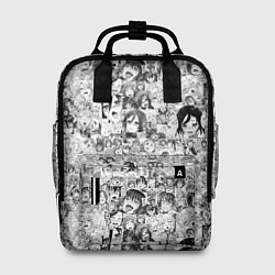 Рюкзак женский Аниме черно-белые фото, цвет: 3D-принт