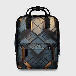 Рюкзак женский Объемные кубы, цвет: 3D-принт