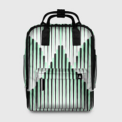 Женский рюкзак Зеленый геометрический круглый узор