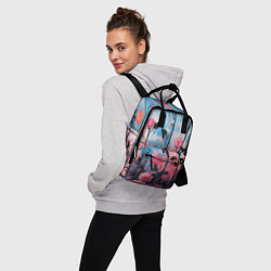 Рюкзак женский Цветочная аура, цвет: 3D-принт — фото 2