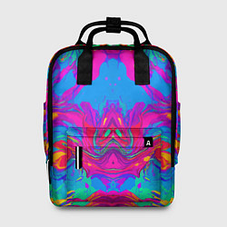 Женский рюкзак Красочная зеркальная абстракция - мода - нейросеть