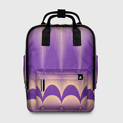 Женский рюкзак Фиолетовый градиент в полоску