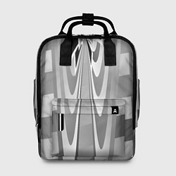 Рюкзак женский Серая геометрия, цвет: 3D-принт