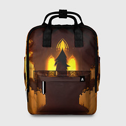 Рюкзак женский Солнечный домик на дереве, цвет: 3D-принт
