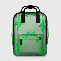 Рюкзак женский Растительный паттерн, цвет: 3D-принт