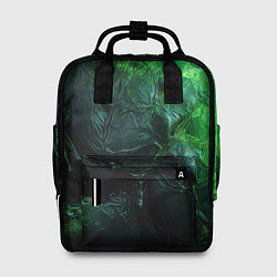 Женский рюкзак Зеленая объемная текстура