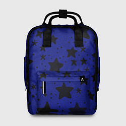 Женский рюкзак Большие звезды синий