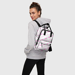 Рюкзак женский Барби паттерн - логотип и сердечки, цвет: 3D-принт — фото 2