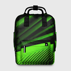 Женский рюкзак Зеленый яркая текстура