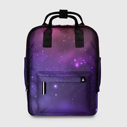 Рюкзак женский Разноцветный космос - неоновое свечение, цвет: 3D-принт