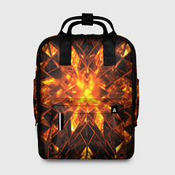 Рюкзак женский Огненная абстракция, цвет: 3D-принт