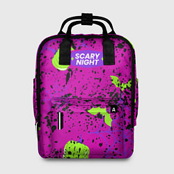 Рюкзак женский Пугающая тыква, цвет: 3D-принт