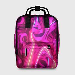 Рюкзак женский Pink neon abstract, цвет: 3D-принт