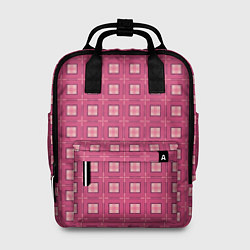 Женский рюкзак Розовый клетчатый паттерн