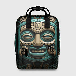 Рюкзак женский Орнамент в стиле индейцев майя, цвет: 3D-принт