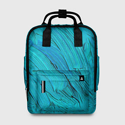 Женский рюкзак Голубая масляная краска