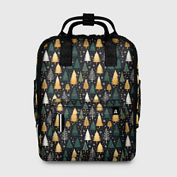 Рюкзак женский Новогодний ельник, цвет: 3D-принт