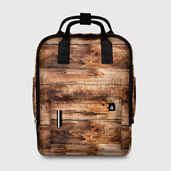 Рюкзак женский Старая деревянная обшивка, цвет: 3D-принт