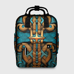 Женский рюкзак Орнамент в норвежском стиле