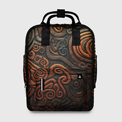 Женский рюкзак Асимметричный паттерн в викингском стиле