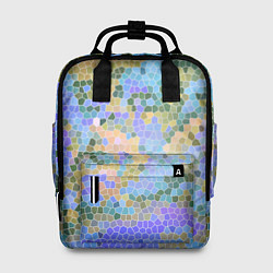 Рюкзак женский Разноцветный витраж, цвет: 3D-принт