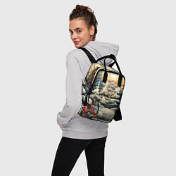 Рюкзак женский Снежный вальс, цвет: 3D-принт — фото 2