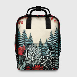 Рюкзак женский Зимнее кружево, цвет: 3D-принт