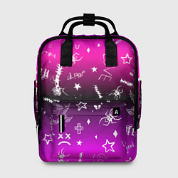 Рюкзак женский Тату Лил Пипа на фиолетовом, цвет: 3D-принт
