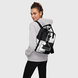 Рюкзак женский Шахматы - ферзь, цвет: 3D-принт — фото 2