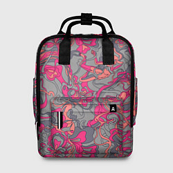 Рюкзак женский Розовый серый сон, цвет: 3D-принт