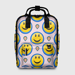 Рюкзак женский Смайлик и капля, цвет: 3D-принт