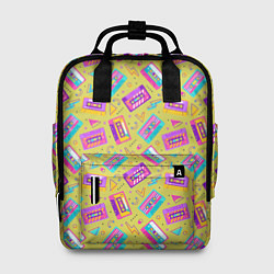 Рюкзак женский Магнитофонные кассеты, цвет: 3D-принт