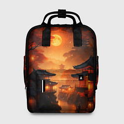 Женский рюкзак Мрачная япония - пейзаж