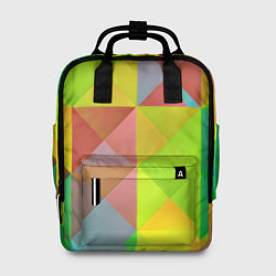 Женский рюкзак Разноцветные фигуры