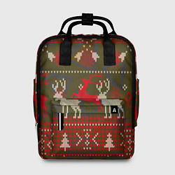Рюкзак женский Рождественский орнамент, цвет: 3D-принт