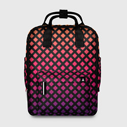 Рюкзак женский Градиент закат под сеткой, цвет: 3D-принт