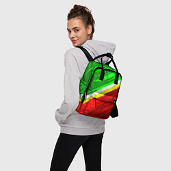 Рюкзак женский Расцветка Зеленоградского флага, цвет: 3D-принт — фото 2